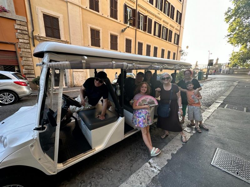 Discover Rome highlights by golf cart