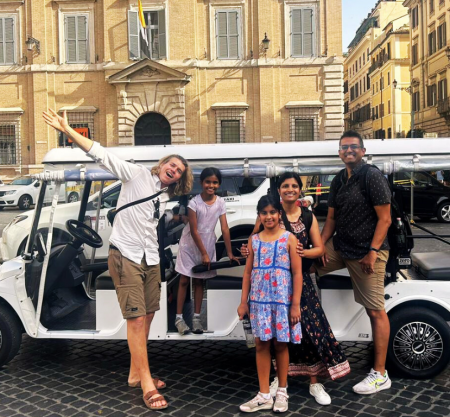 Discover Rome highlights by golf cart