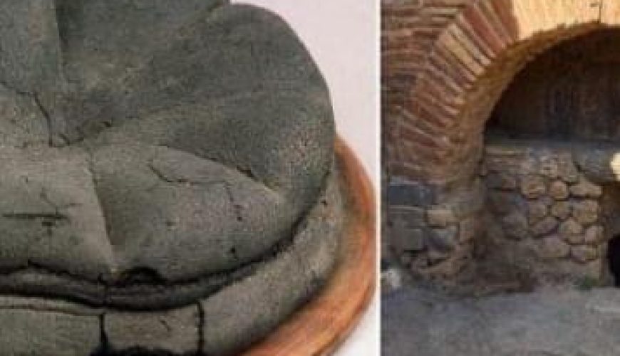 2000-year-old preserved bread found in the ruins of Pompeii