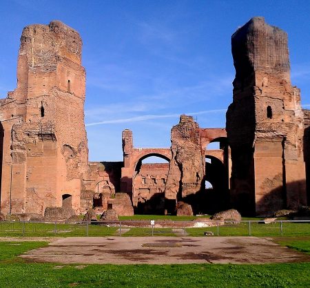 TheBaths of Caracalla the massive spa of ancient world.