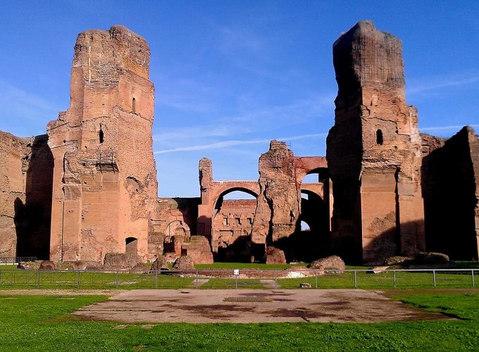 TheBaths of Caracalla the massive spa of ancient world.