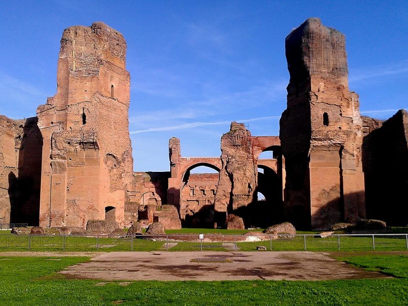 TheBaths of Caracalla the massive spa of ancient world.