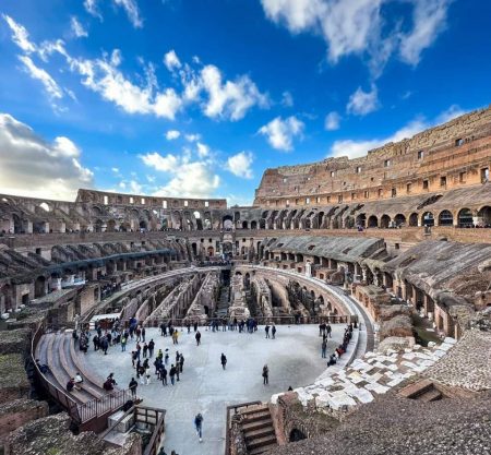 Colosseum underground and Roman forum