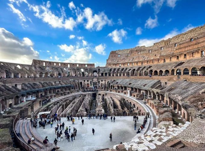 Colosseum underground and Roman forum