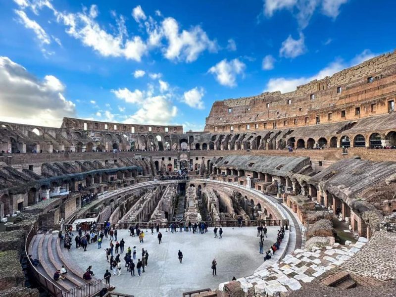 Colosseum underground and Roman forum