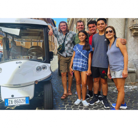 Explore Rome by golfcart