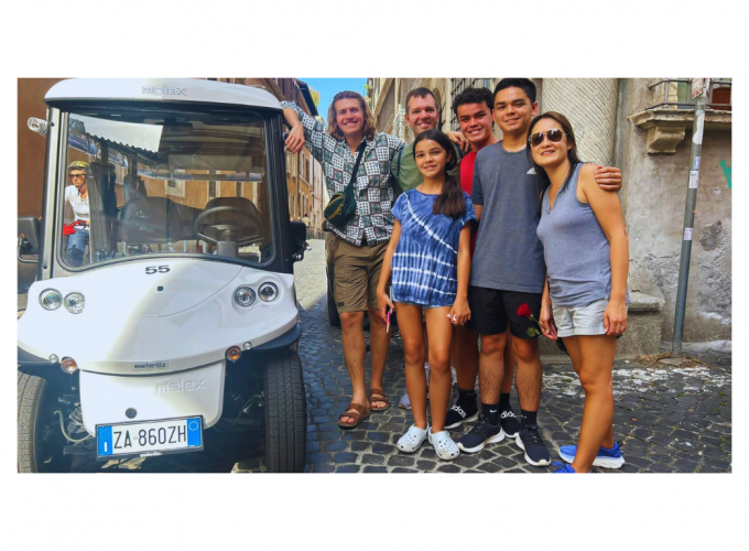 Explore Rome by golfcart