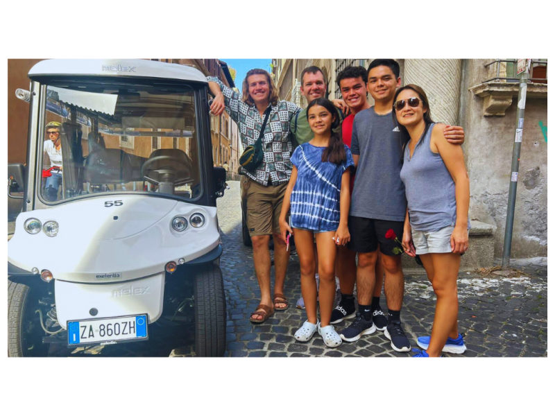 Explore Rome by golfcart