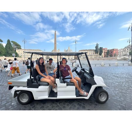 Explore rome by golfcart