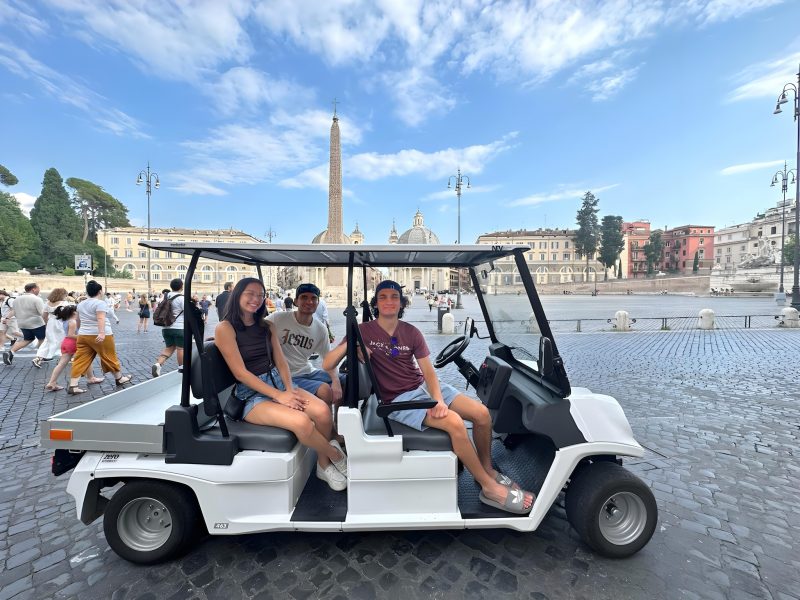 Explore rome by golfcart