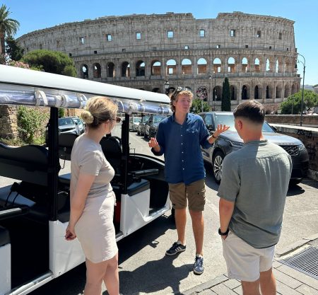 Top ten Rome major attractions tour by golf cart