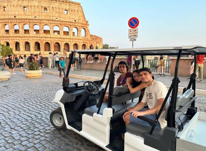 Discover Rome highlights by golf cart