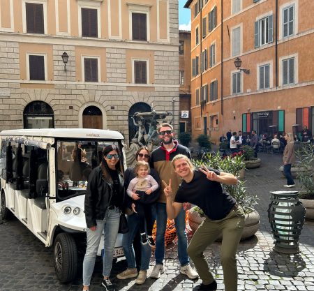 Explore Rome’s landmarks by golf cart