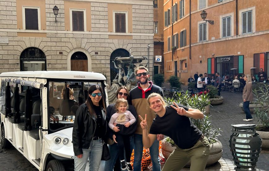 Discover Rome highlights by golf cart