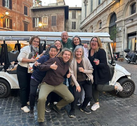 Discover Rome highlights by golf cart