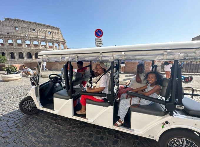 Explore rome by golfcart