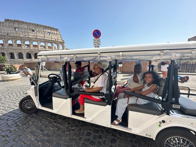 Explore rome by golfcart