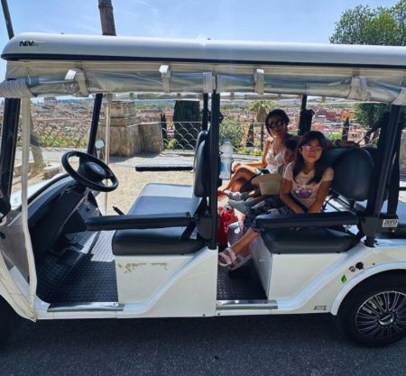 Explore rome by golfcart