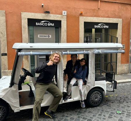 Explore Rome by golfcart