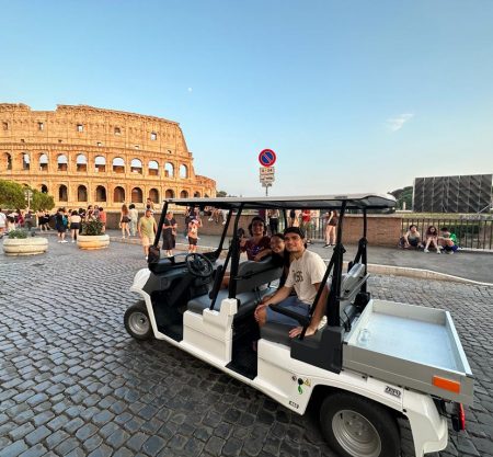 Explore rome by golfcart