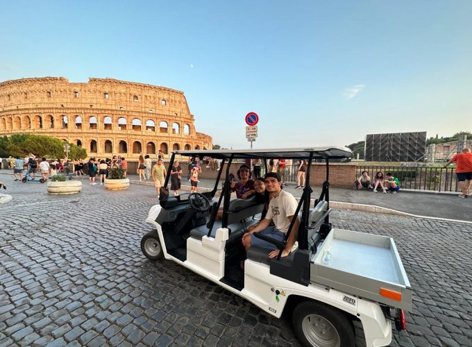 Explore rome by golfcart