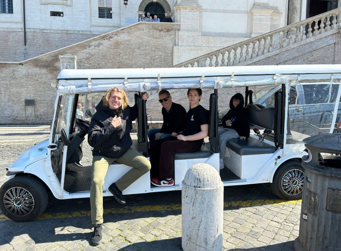 Explore rome by golfcart