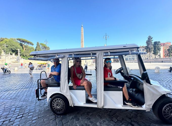 Explore Rome major attractions tour by golf cart