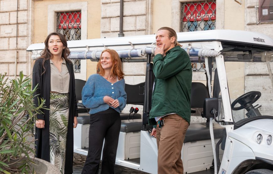 Discover Rome highlights by golf cart